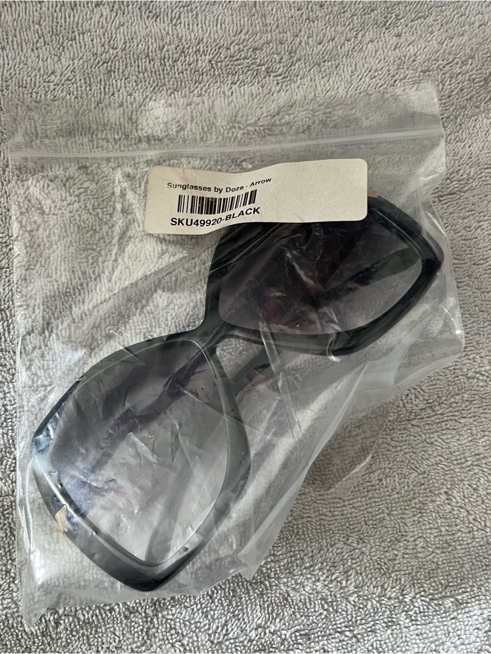 Arrow Black Oversized Sunglasses